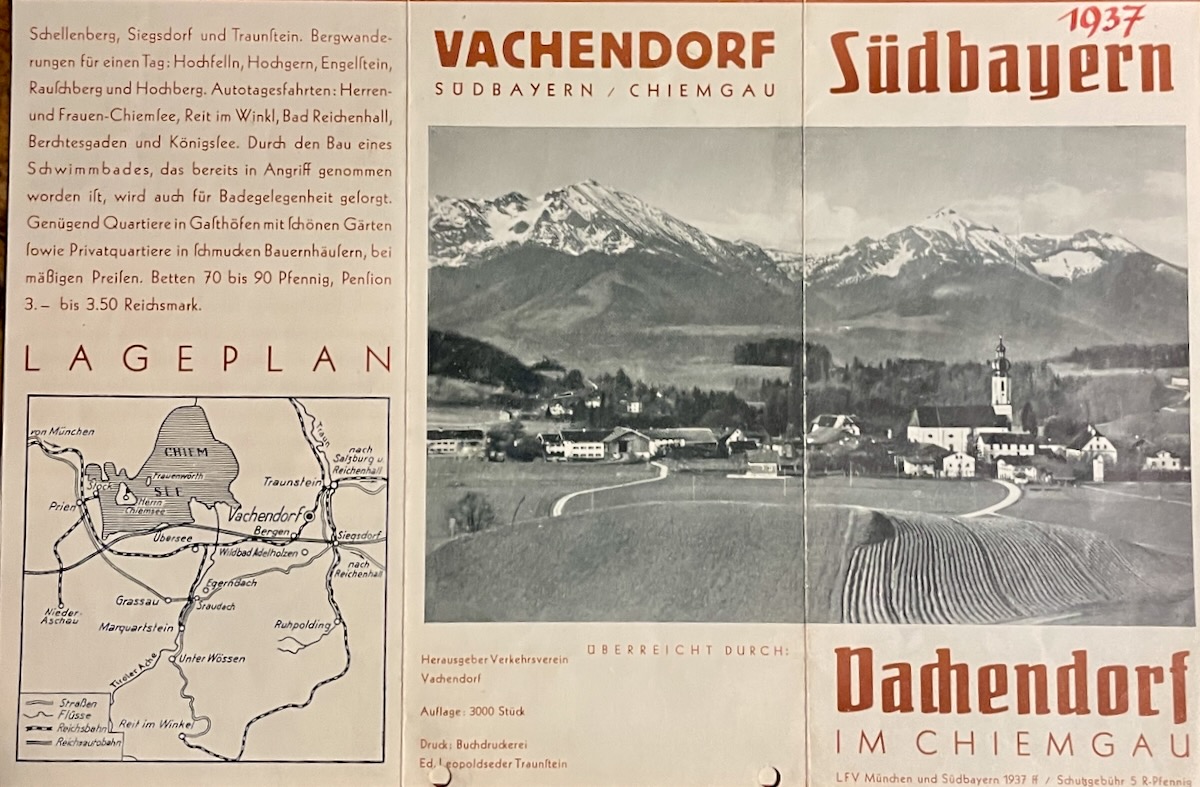 Historische Ansicht Hochfelln 1937