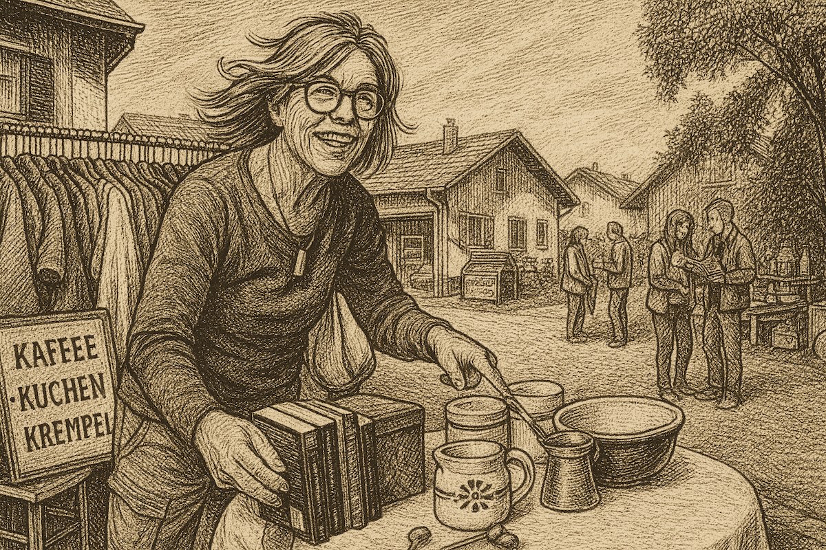 ☕?? Kaffee · Kuchen · Krempel Nachbarschafts-Flohmarkt an der Siegsdorfer Straße Samstag, 20. September 2025 · 8 bis 14 Uhr ⸻ Einladung an alle Aussteller Am Samstag, den 20. September 2025, findet unser zweiter Nachbarschafts-Flohmarkt an der Siegsdorfer Straße statt. Dazu laden wir alle Anwohnerinnen und Anwohner herzlich ein, mitzuwirken. Ihr könnt direkt vor euren Häusern oder auf eurem Grundstück einen Stand, einen Tisch oder einfach eine Decke aufbauen und dort eure Schätze anbieten. Bücher, Kleidung, Spielsachen, Möbel, Geschirr, Kuriositäten – alles ist willkommen, was ihr weitergeben möchtet. ⸻ Ablauf und Zeiten • Beginn: 8 Uhr • Ende: gegen 14 Uhr • Aufbau: ab 7 Uhr möglich, direkt vor eurem Haus oder in der Garage • Abbau: bitte bis spätestens 15 Uhr ⸻ Kuchen und Verpflegung Beim Nistler (Siegsdorfer Straße 12) gibt es Kaffee, Kuchen und Wiener Würstl – gegen Spende. ? Dafür bitten wir alle Anwohner herzlich um Kuchenspenden. Die Kuchen können am Vortag (19. September) oder am Morgen des Flohmarkts direkt bei Bettina und Jochen Nistler abgegeben werden. Hinweis: Der Erlös aus den Spenden geht in diesem Jahr an die K.u.H. Kultur- und Heimatfreunde. ⸻ Einladung an die Reichhausener Straße Besonders freuen wir uns, dass wir in diesem Jahr auch die Nachbarn aus der Reichhausener Straße einladen. Sie dürfen ebenfalls mit eigenen Ständen teilnehmen, so dass ein schöner nachbarschaftlicher Dialog entsteht und beide Straßen miteinander ins Gespräch kommen. ⸻ Nach dem Flohmarkt Ab ca. 14 Uhr laden wir alle Aussteller und Besucher ein, beim Nistler noch gemütlich zusammenzusitzen: • den restlichen Kaffee und Kuchen genießen • Würstl essen • ratschen, plaudern und den Tag gemeinsam ausklingen lassen ⸻ Wichtiges für Aussteller • Der Flohmarkt ist privat und nicht gewerblich. • Verkauft wird auf eigene Verantwortung. • Bitte achtet darauf, nach Ende alles wieder sauber zu hinterlassen. • Wer mitmacht, sorgt für seinen eigenen Tisch, Stuhl oder Stand. ⸻ Kontakt für Fragen Bettina und Jochen Nistler Siegsdorfer Straße 12 ? Tel: 0172 – 788 17 17