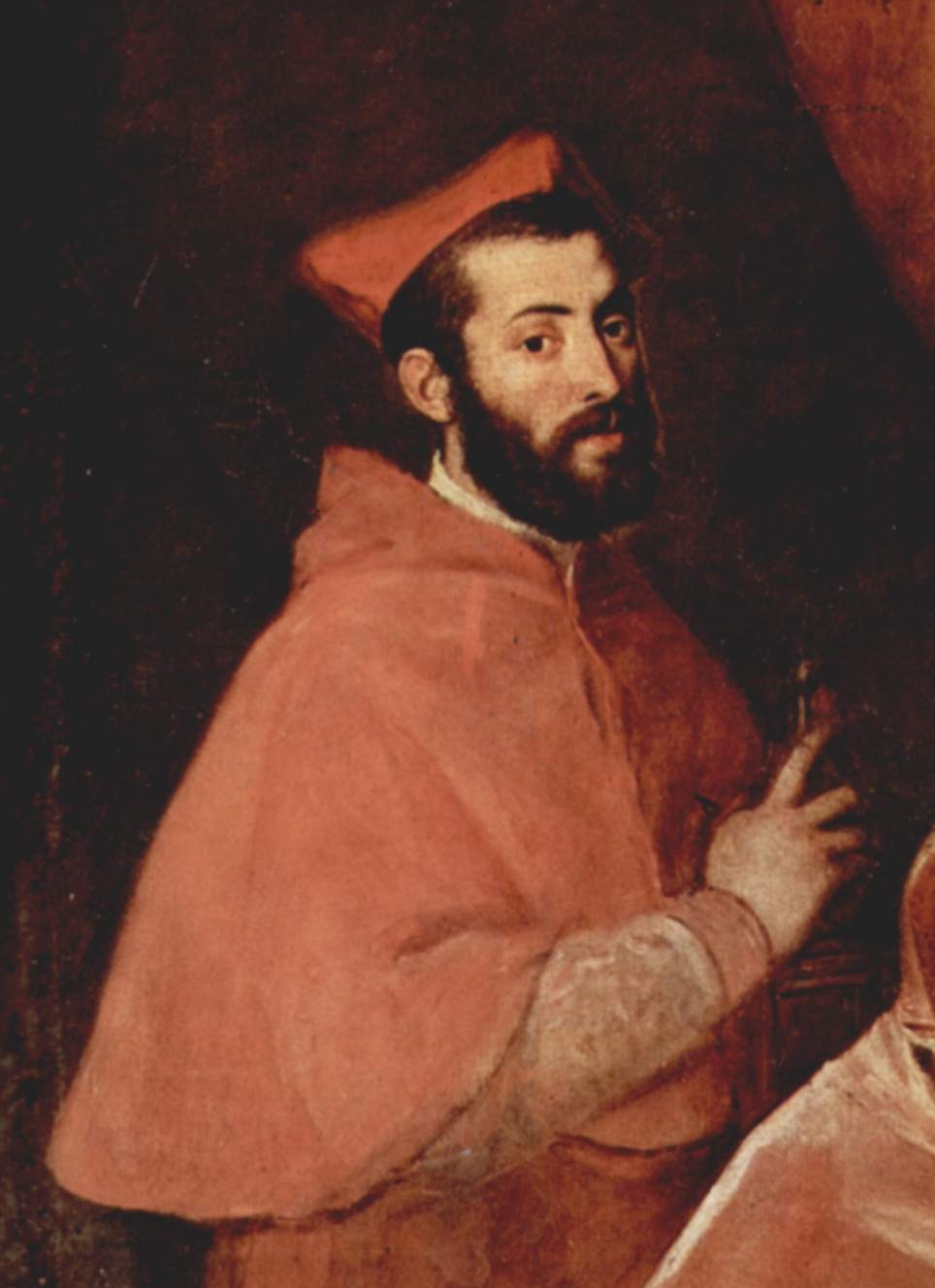 Kardinal Alessandro Farnese, Porträt von Tizian, 1546