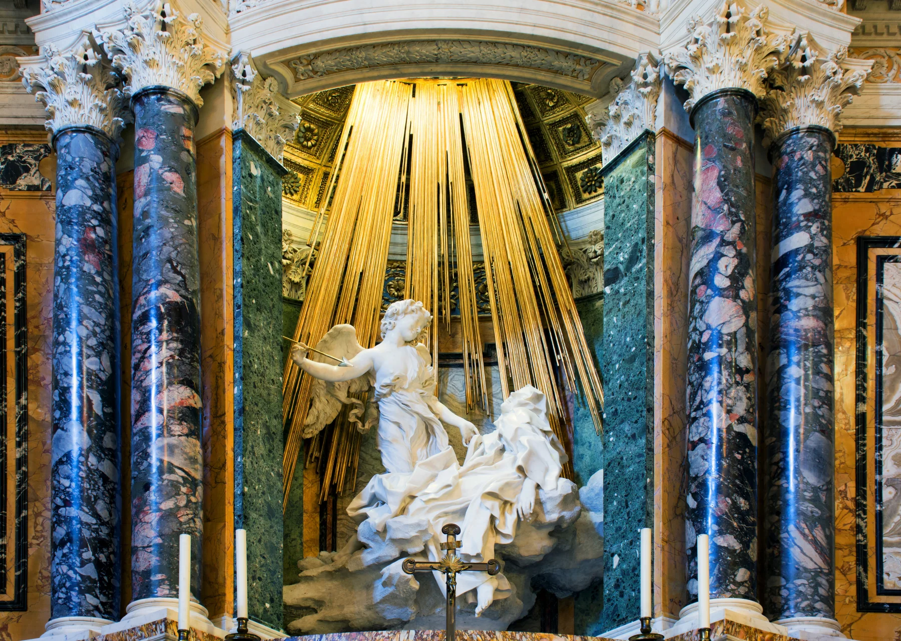 Berninis Verzückung der heiligen Teresa in der Cornaro-Kapelle