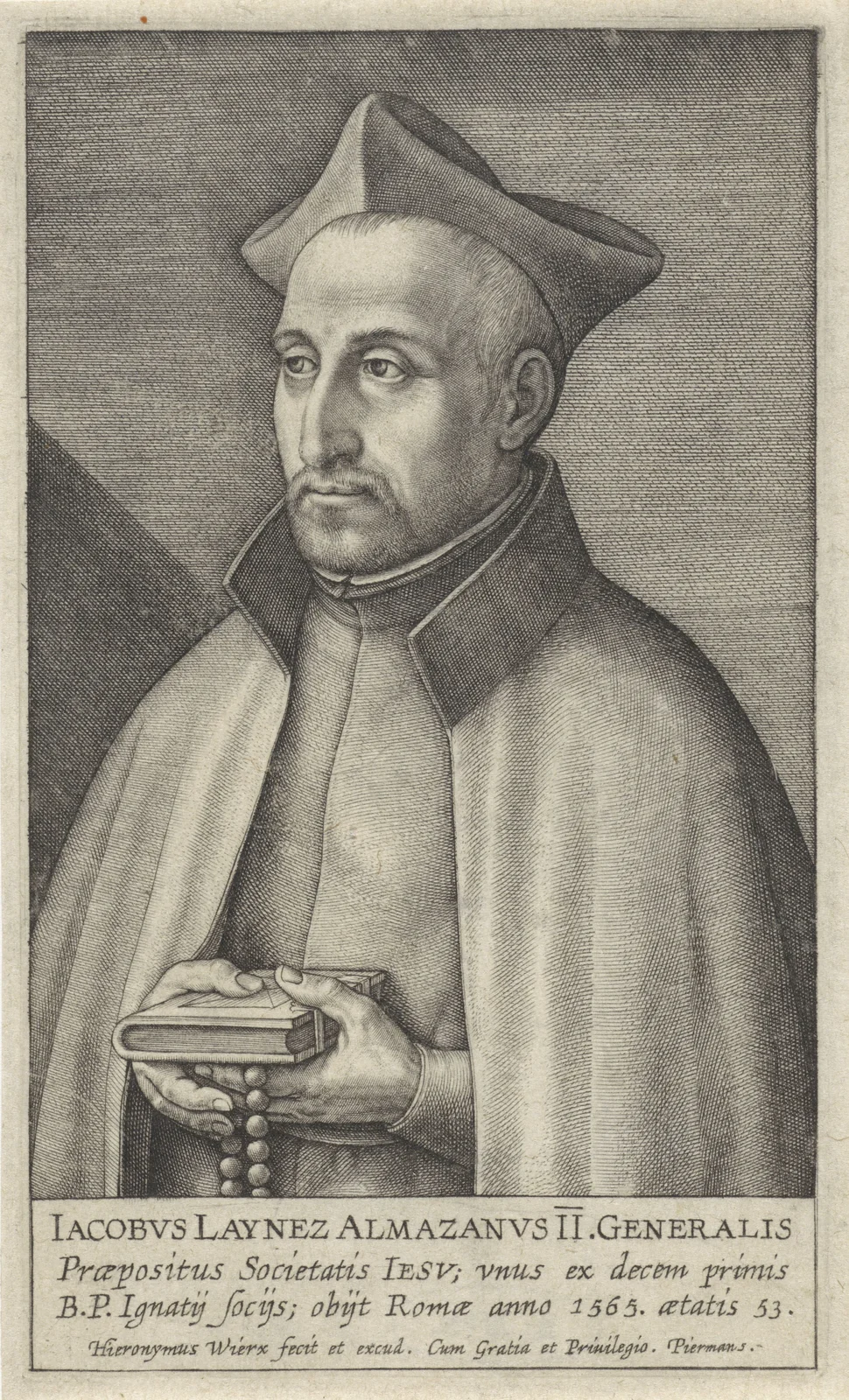 Historisches Porträt von Diego Laínez