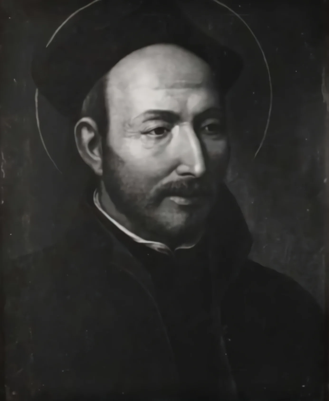 Historisches Porträt von Ignatius von Loyola, gemalt von Jacopino del Conte um 1556