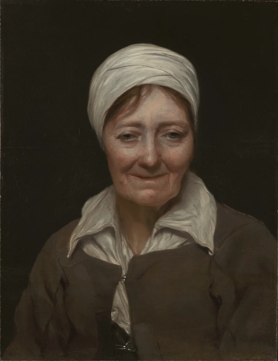Porträt einer unbekannten älteren Frau mit weißem Kopftuch, Michiel Sweerts zugeschrieben, um 1654